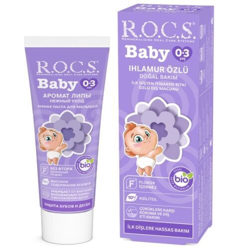 ROCS Ihlamur Özlü Bebek Diş Macunu 35 ml - 0-3 Yaş