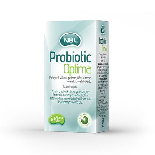 NBL Probiotic Optima Takviye Edici Gıda 30 Çiğneme Tableti