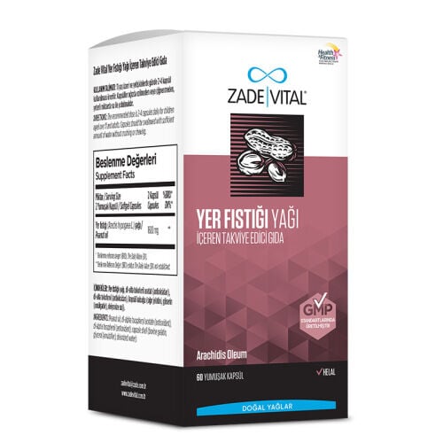 Zade Vital Yer Fıstığı Yağı 60 Yumuşak Kutu Kapsül