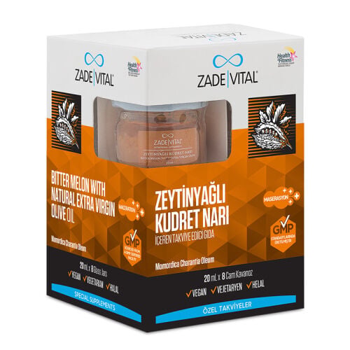 Zade Vital Zeytinyağlı Kudret Narı 20 ml x 8 Cam Kavanoz