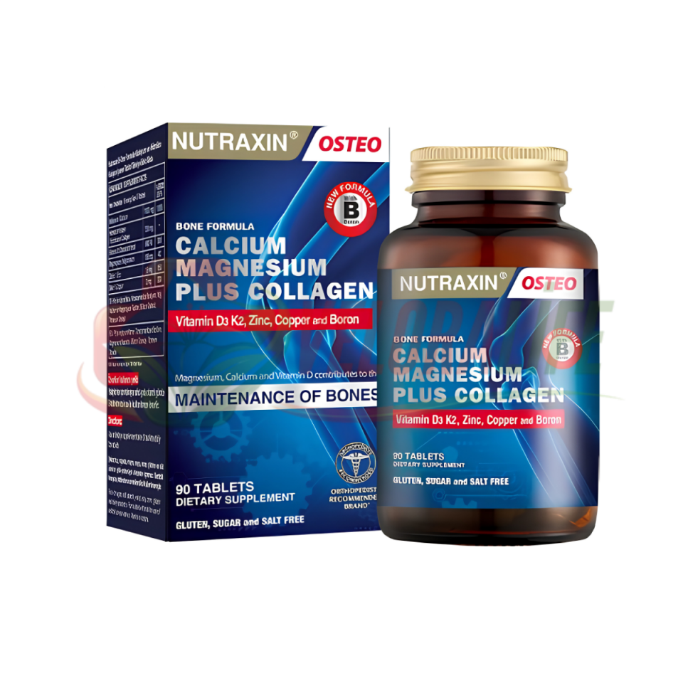 Nutraxin Calcium Magnesium Plus Collagen 90 Tablet