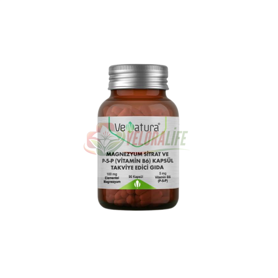 Venatura Magnezyum Sitrat P5P 90 Kapsül