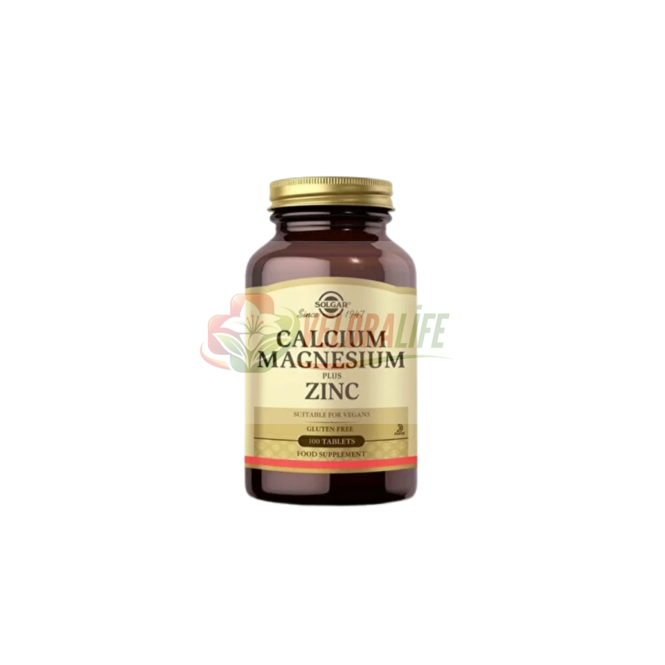Solgar Kalsiyum Magnezyum Plus Çinko 100 Tablet
