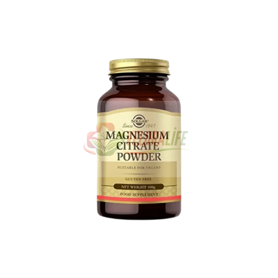 Solgar Magnezyum Sitrat Toz 108 Gram
