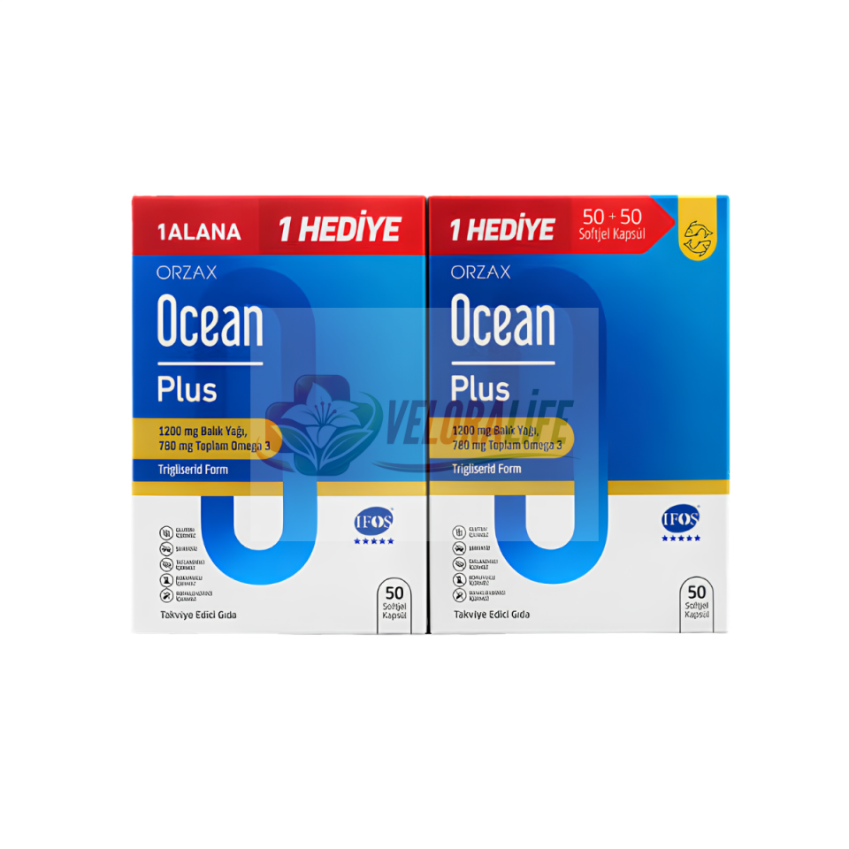 Ocean Plus 50 Yumuşak Kapsül 1 Alana 1 Bedava