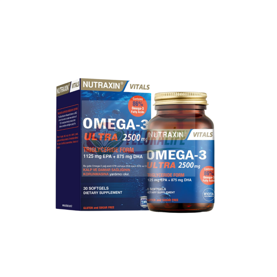Nutraxin Omega 3 Ultra 2500 MG 30 Yumuşak Jel