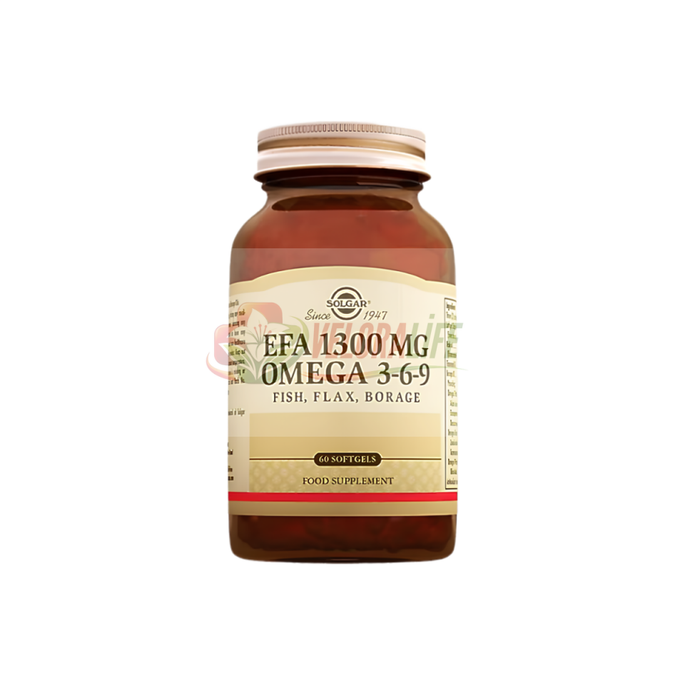 Solgar Omega 3-6-9 EFA 1300 MG 60 Yumuşak Jel