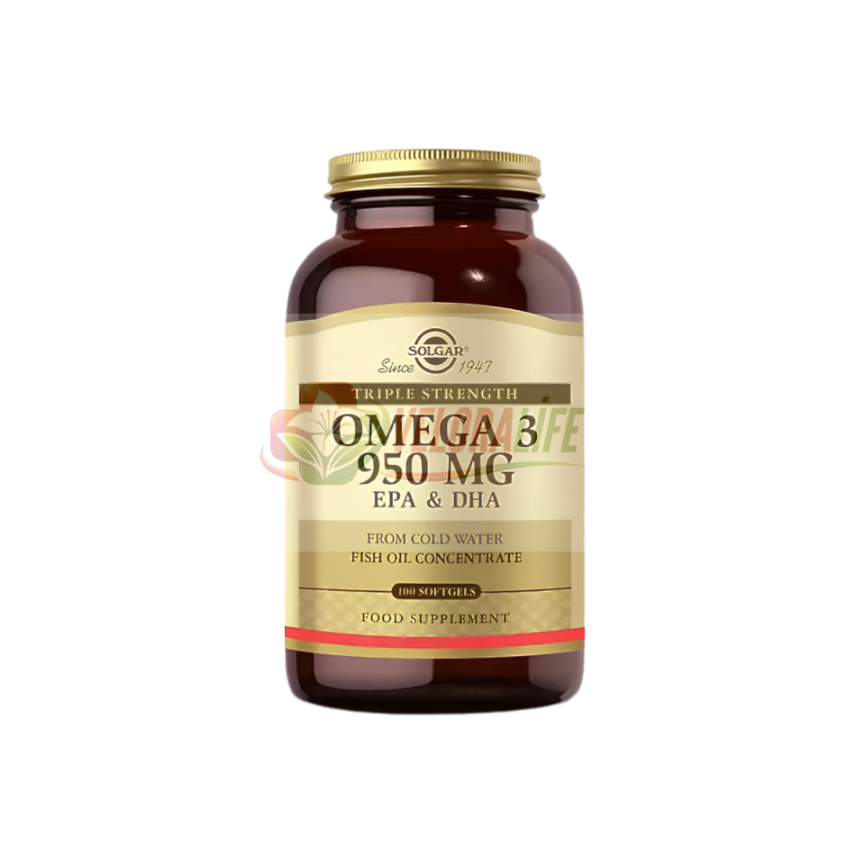 Solgar Omega 3 Fish Oil 950 MG 100 Yumuşak Jel