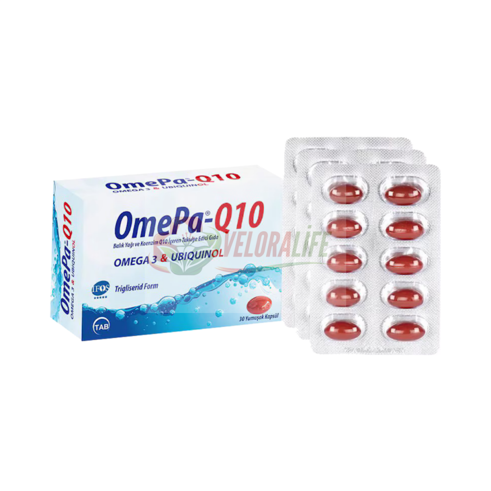 Omepa Q10 Omega 3 ve Ubiquinol 30 Kapsül