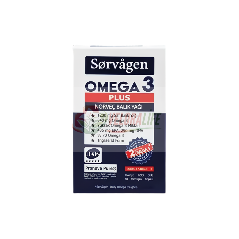 Sorvagen Omega 3 Plus Balık Yağı 60 Kapsül