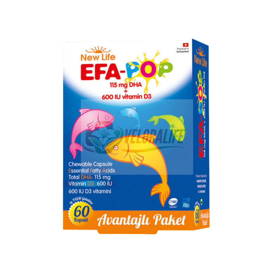 New Life EFA Pop 60 Yumuşak Jel Kapsül