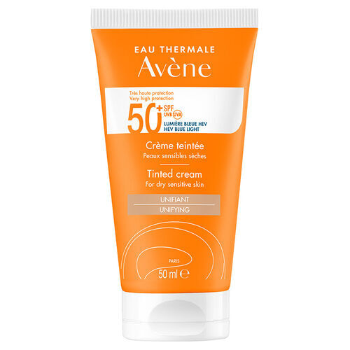 Avene Cream SPF 50+ Kuru Ciltler için Renkli Güneş Kremi 50 ml